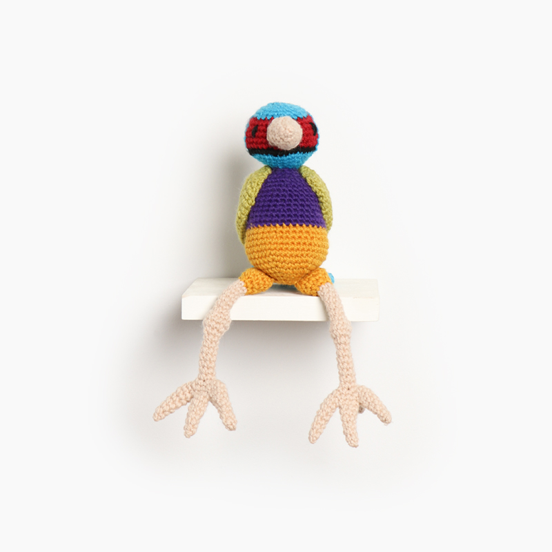 Ezra the Gouldian Finch Crochet Pattern